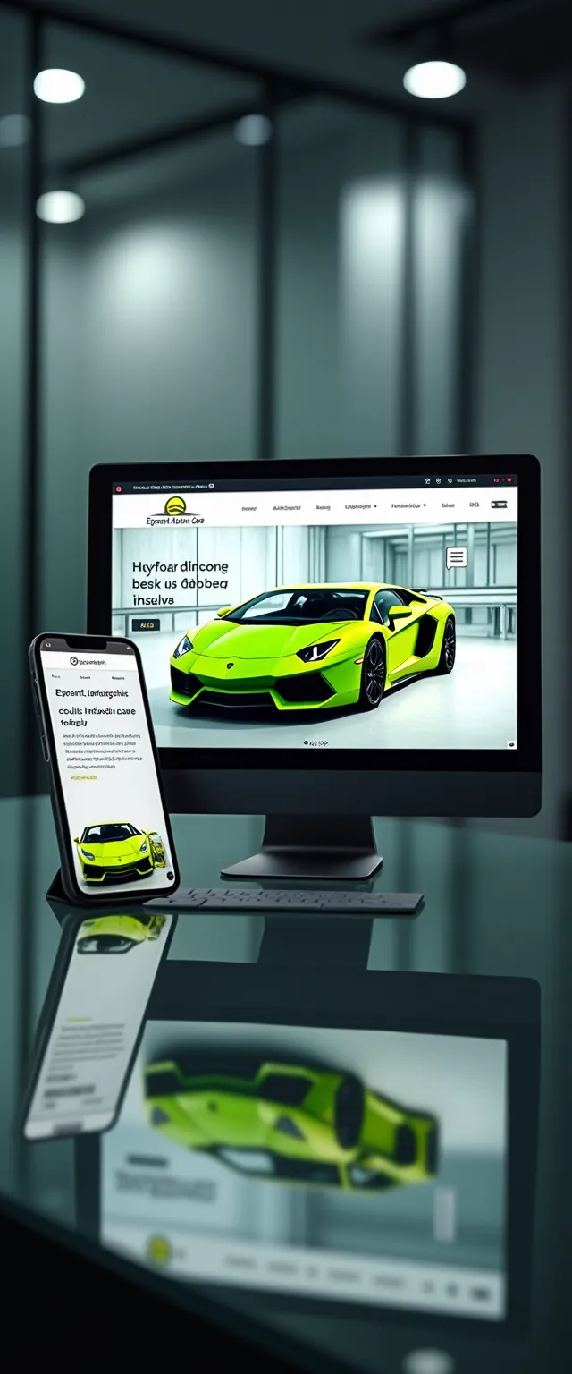Small business website displayed on a smartphone and tablet, showcasing mobile responsiveness and easy navigation