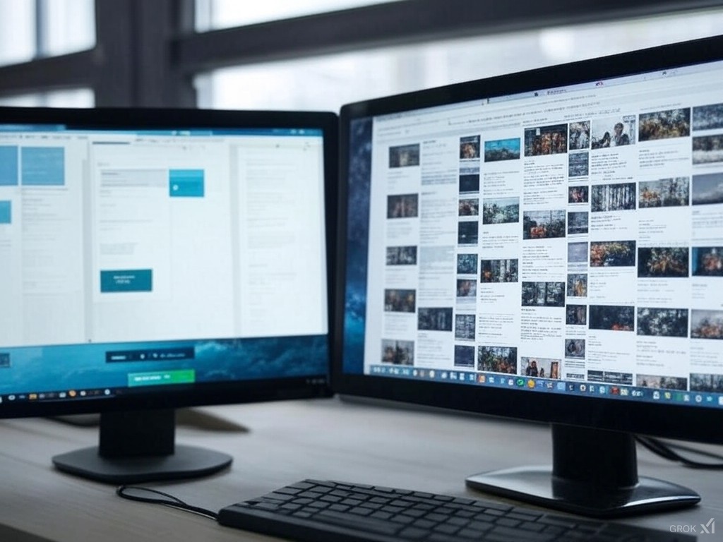 Comparison of a modern, polished website versus an outdated competitor website